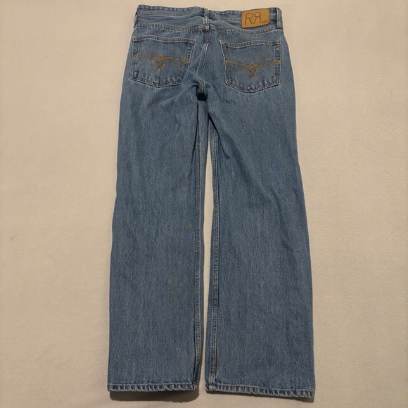 Ralph Lauren RRL Double RL Jeans 34x34 35x30 Blue Denim Straight Leg High Rise - Picture 7 of 8
